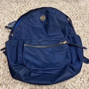 Tory Burch blue backpack